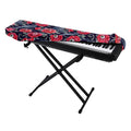 Eyeball Rose Pattern Print Piano Keyboard Cover