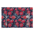 Eyeball Rose Pattern Print Placemat