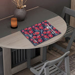 Eyeball Rose Pattern Print Placemat