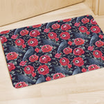 Eyeball Rose Pattern Print Polyester Doormat