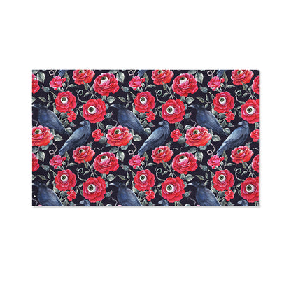 Eyeball Rose Pattern Print Polyester Flag