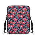 Eyeball Rose Pattern Print Rectangular Crossbody Bag