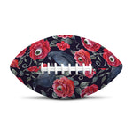 Eyeball Rose Pattern Print Rugby Ball