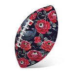 Eyeball Rose Pattern Print Rugby Ball