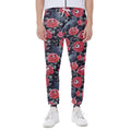 Eyeball Rose Pattern Print Joggers