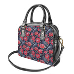 Eyeball Rose Pattern Print Shoulder Handbag