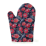 Eyeball Rose Pattern Print Single Oven Mitt