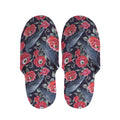 Eyeball Rose Pattern Print Slippers