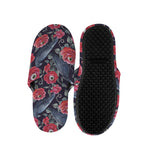Eyeball Rose Pattern Print Slippers