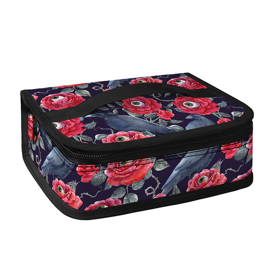 Eyeball Rose Pattern Print Small Lunch Bag