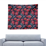 Eyeball Rose Pattern Print Tapestry