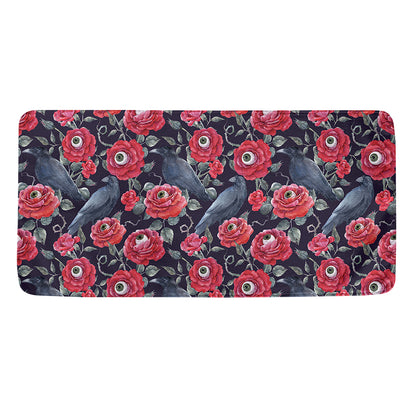 Eyeball Rose Pattern Print Towel