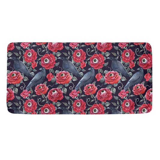 Eyeball Rose Pattern Print Towel