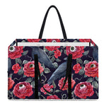 Eyeball Rose Pattern Print Utility Tote Bag
