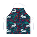 Fairy Floral Unicorn Pattern Print Adjustable Apron