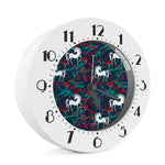 Fairy Floral Unicorn Pattern Print Alarm Clock