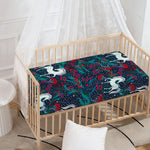 Fairy Floral Unicorn Pattern Print Baby Crib Sheet