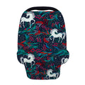 Fairy Floral Unicorn Pattern Print Baby Seat Cover