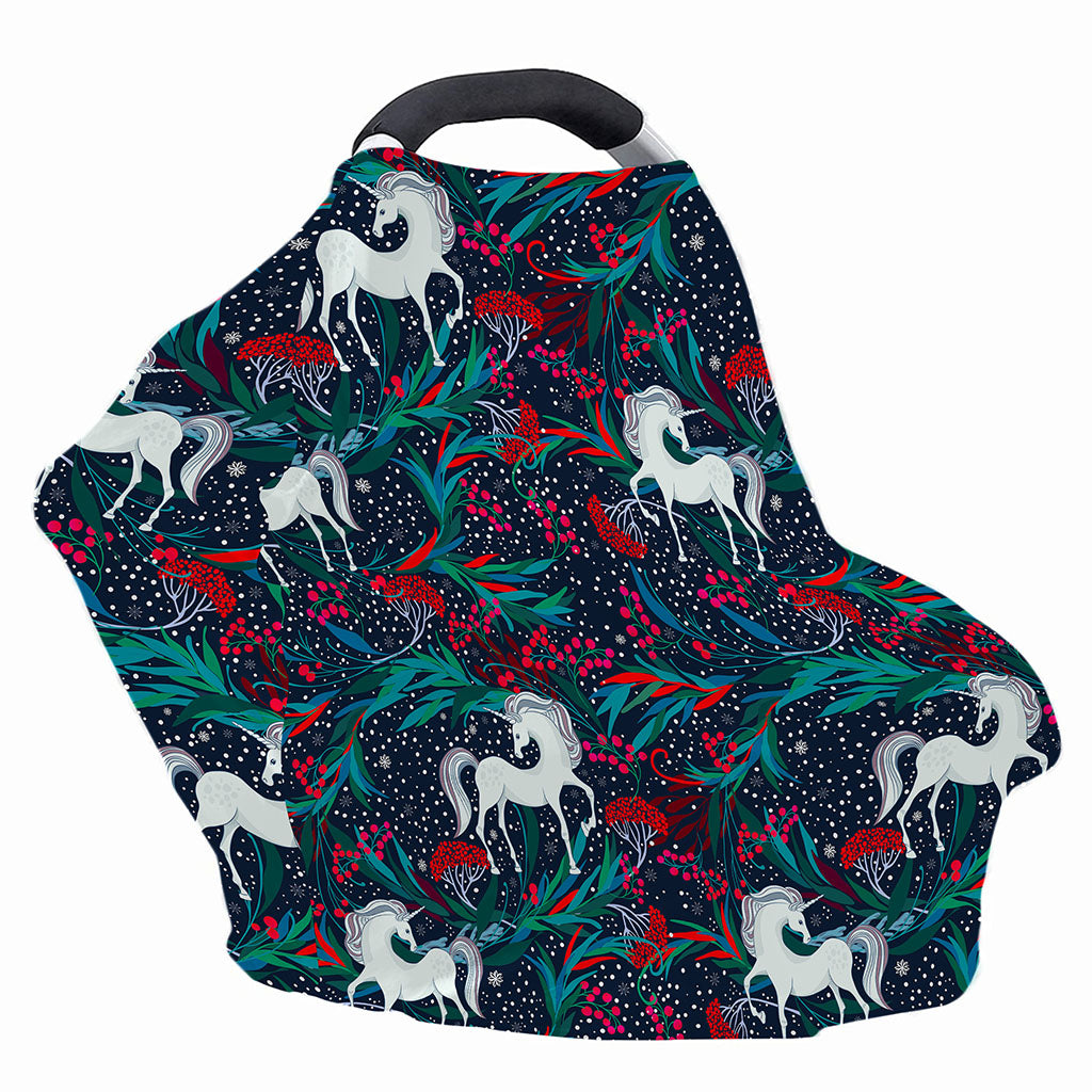 Fairy Floral Unicorn Pattern Print Baby Seat Cover