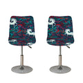 Fairy Floral Unicorn Pattern Print Bar Stool Covers