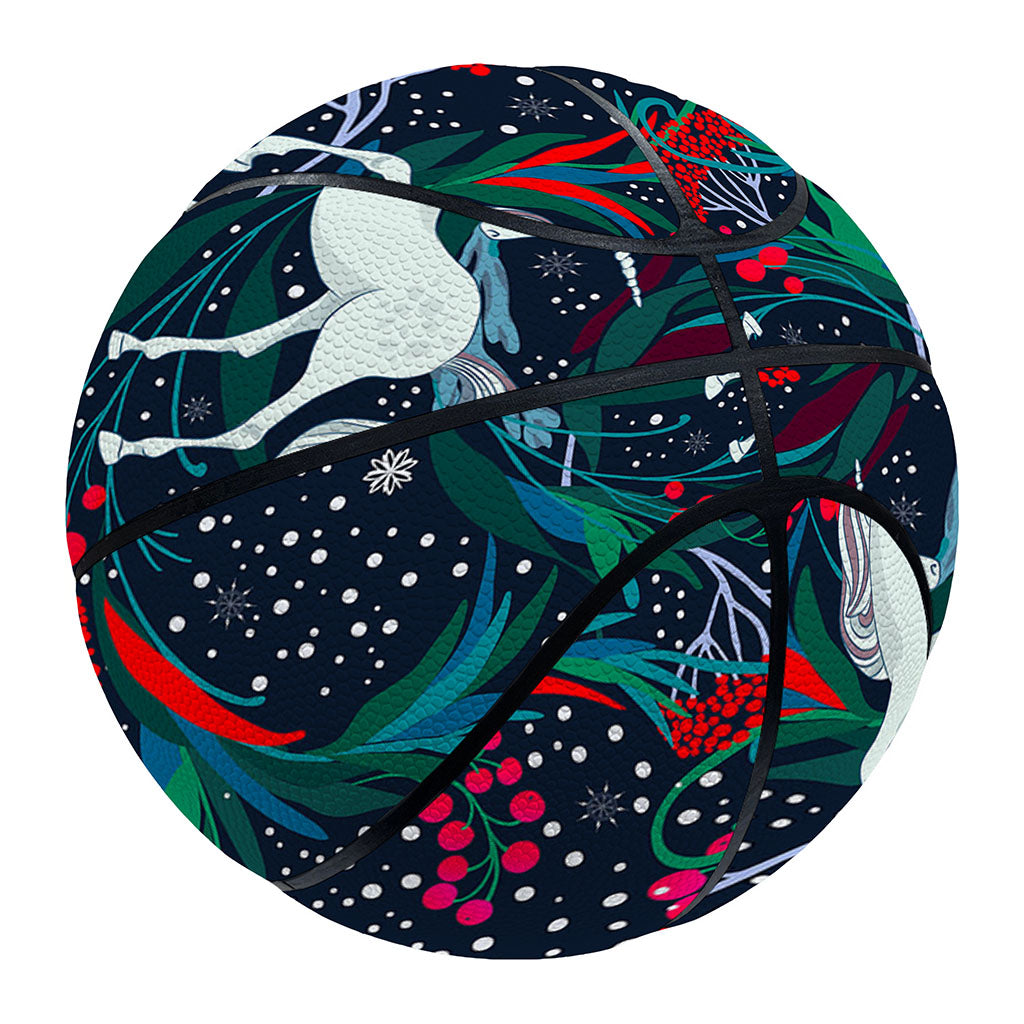 Fairy Floral Unicorn Pattern Print Basketball