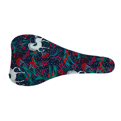 Fairy Floral Unicorn Pattern Print Bicycle Seat Cover