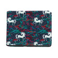 Fairy Floral Unicorn Pattern Print Bifold Wallet