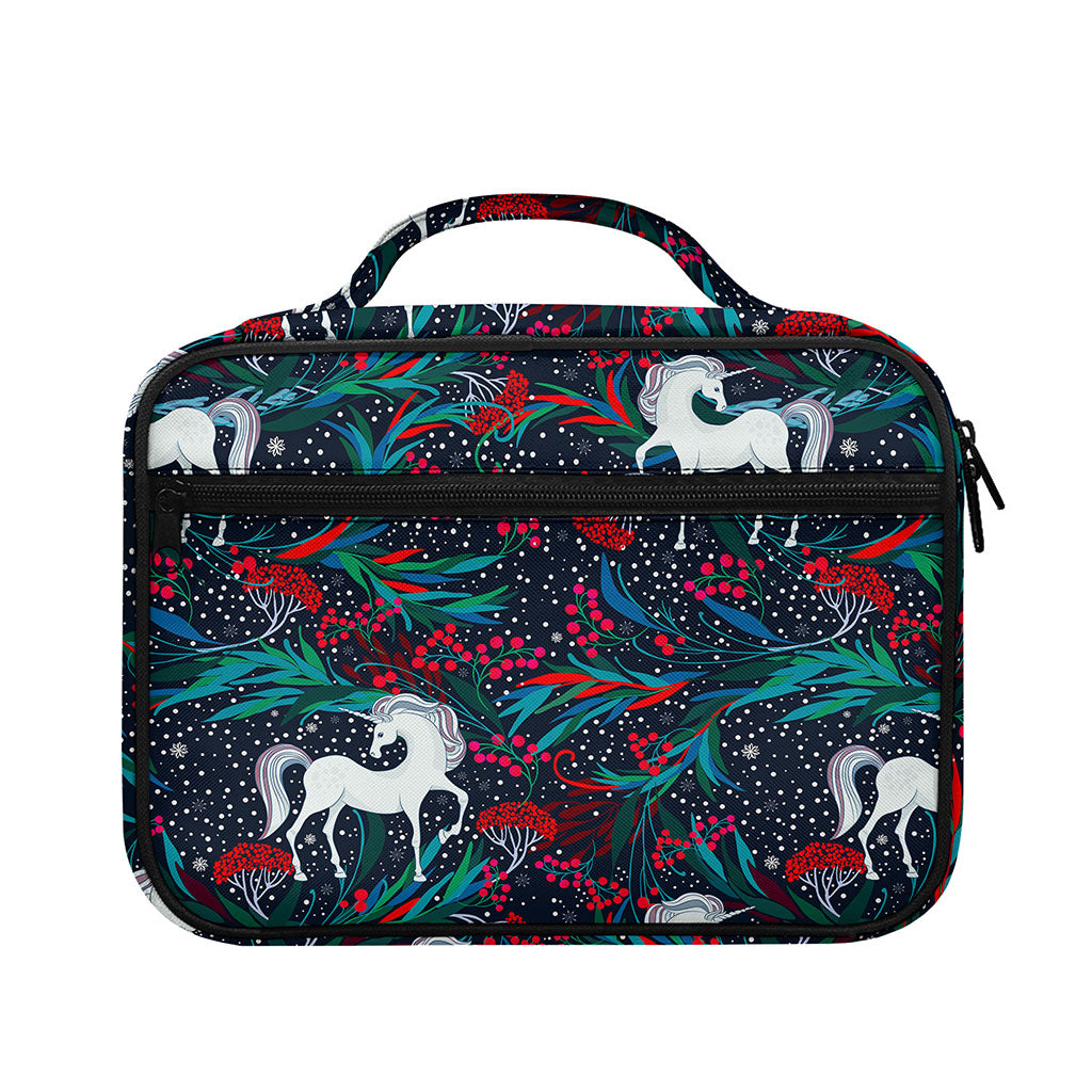 Fairy Floral Unicorn Pattern Print Briefcase Bible Bag