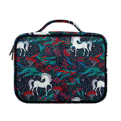 Fairy Floral Unicorn Pattern Print Briefcase Bible Bag