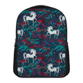 Fairy Floral Unicorn Pattern Print Casual Backpack