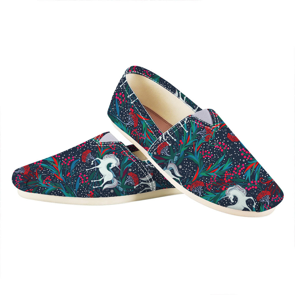 Fairy Floral Unicorn Pattern Print Casual Shoes