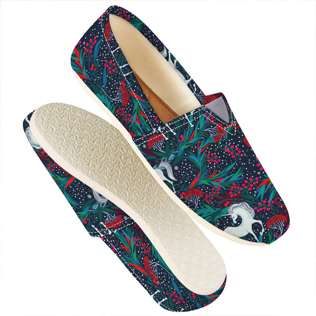 Fairy Floral Unicorn Pattern Print Casual Shoes
