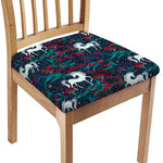 Fairy Floral Unicorn Pattern Print Chair Cushion Cover