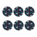Fairy Floral Unicorn Pattern Print Coaster Set