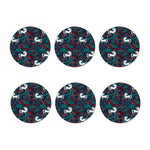 Fairy Floral Unicorn Pattern Print Coaster Set