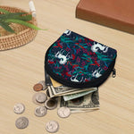 Fairy Floral Unicorn Pattern Print Coin Purse