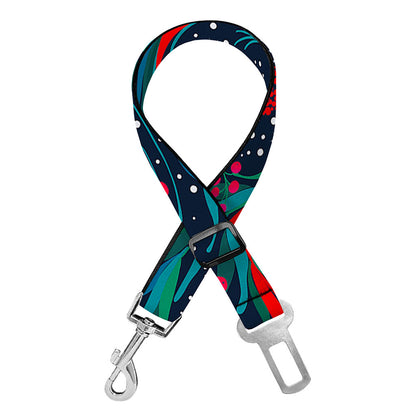Fairy Floral Unicorn Pattern Print Dog Seat Belt