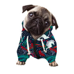 Fairy Floral Unicorn Pattern Print Dog Zip Up Hoodie