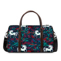 Fairy Floral Unicorn Pattern Print Duffel Bag