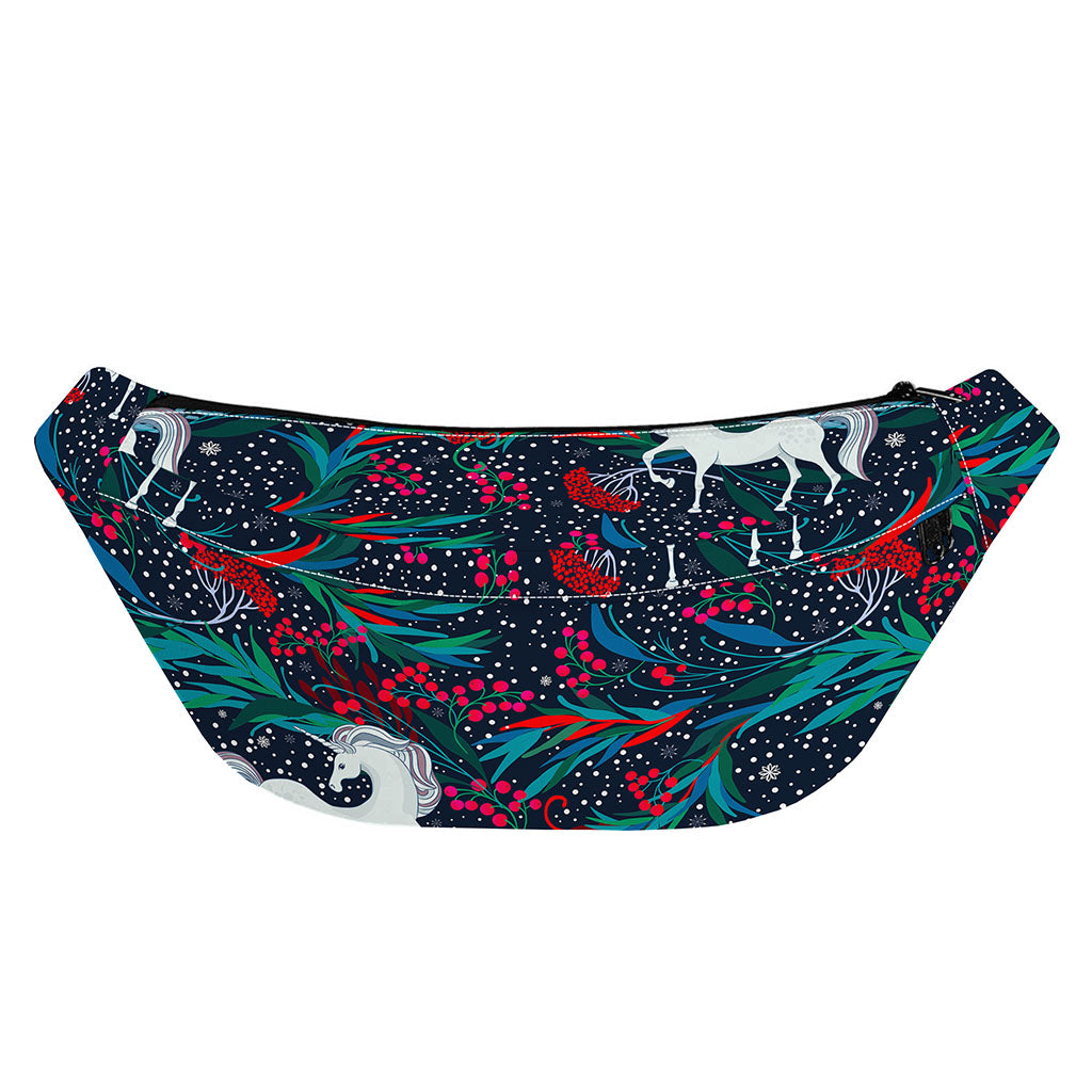 Fairy Floral Unicorn Pattern Print Fanny Pack