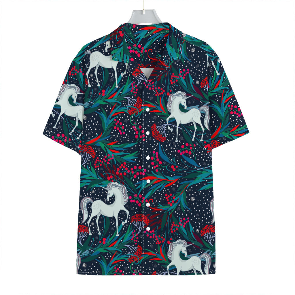 Fairy Floral Unicorn Pattern Print Hawaiian Shirt
