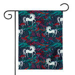 Fairy Floral Unicorn Pattern Print House Flag
