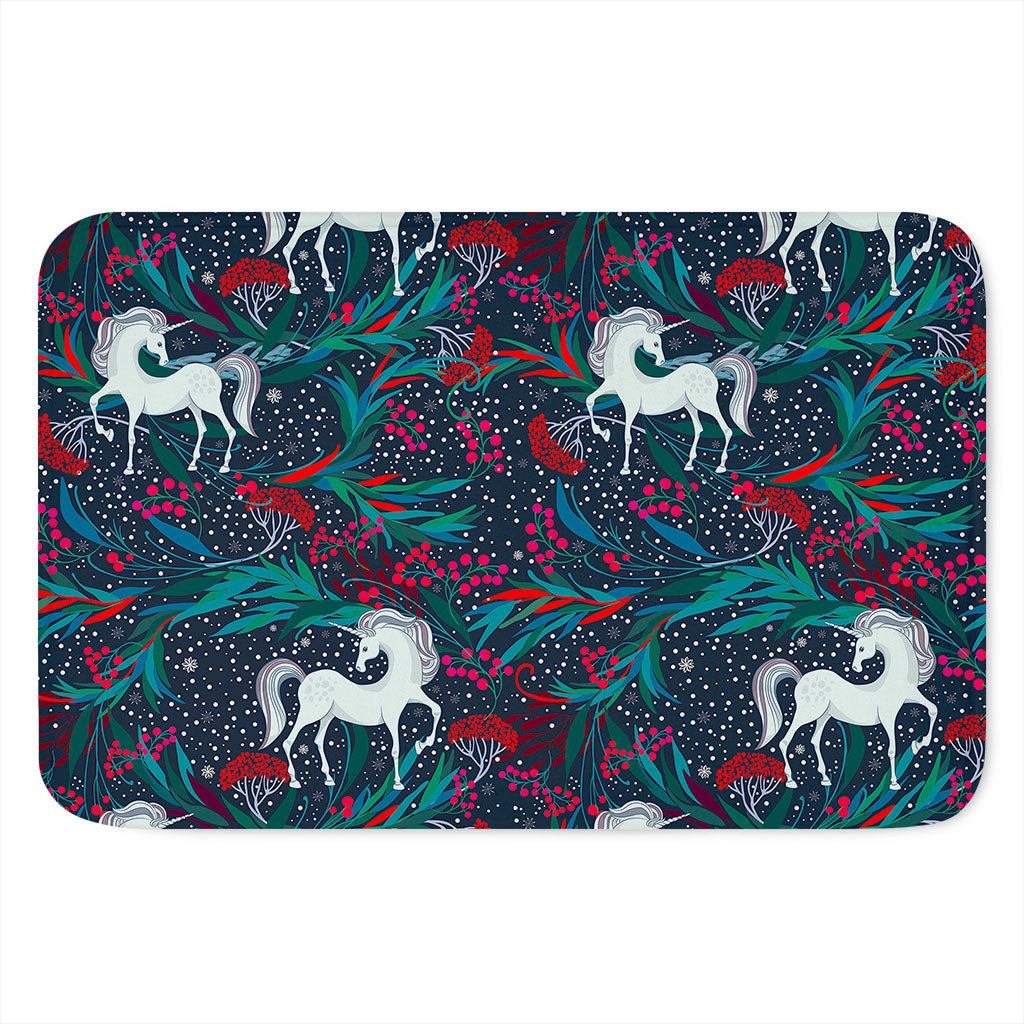 Fairy Floral Unicorn Pattern Print Indoor Door Mat