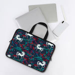 Fairy Floral Unicorn Pattern Print Laptop Sleeve With Handle