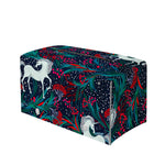 Fairy Floral Unicorn Pattern Print Leather Tissue Box Cover