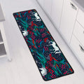Fairy Floral Unicorn Pattern Print Long Kitchen Mat