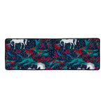 Fairy Floral Unicorn Pattern Print Long Kitchen Mat