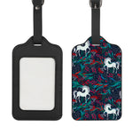 Fairy Floral Unicorn Pattern Print Luggage Tag