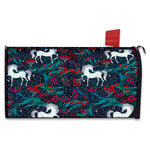 Fairy Floral Unicorn Pattern Print Mailbox Cover