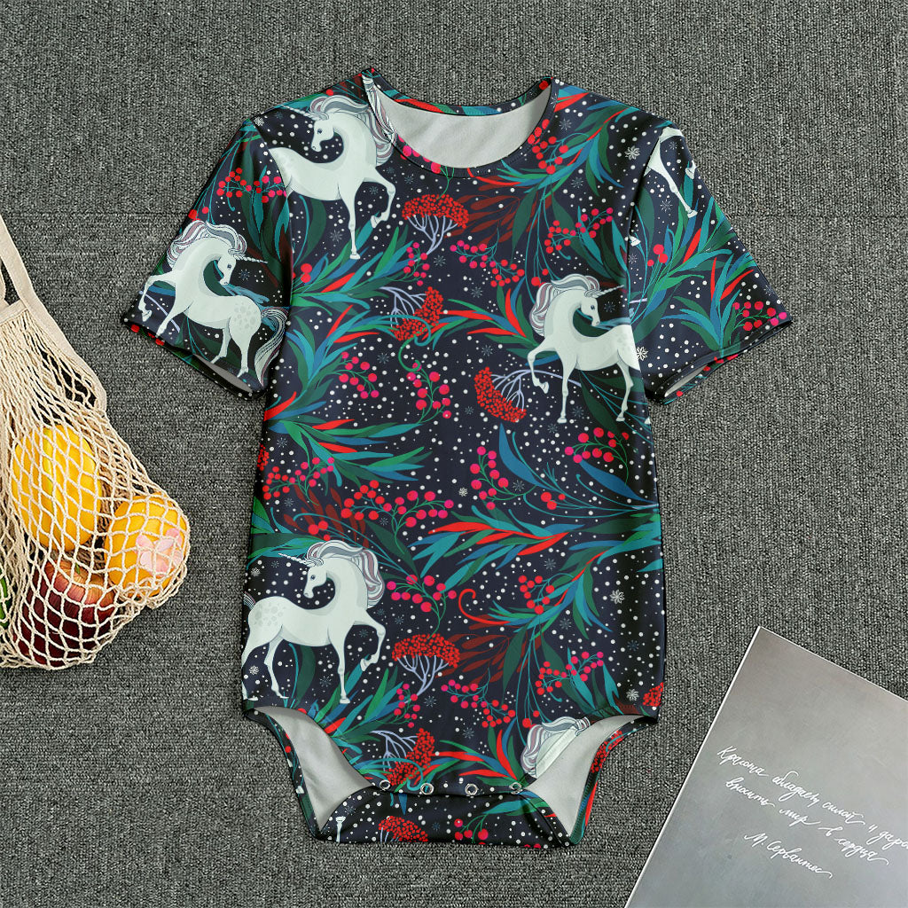 Fairy Floral Unicorn Pattern Print Men's Bodysuit